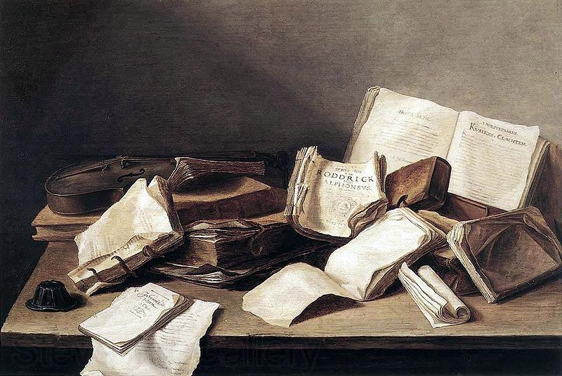 Jan Davidsz. de Heem Still-Life of Books France oil painting art